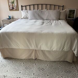 Quince Mongolian Cashmere Cotton Duvet Cover Set - King/Cal King - Natural